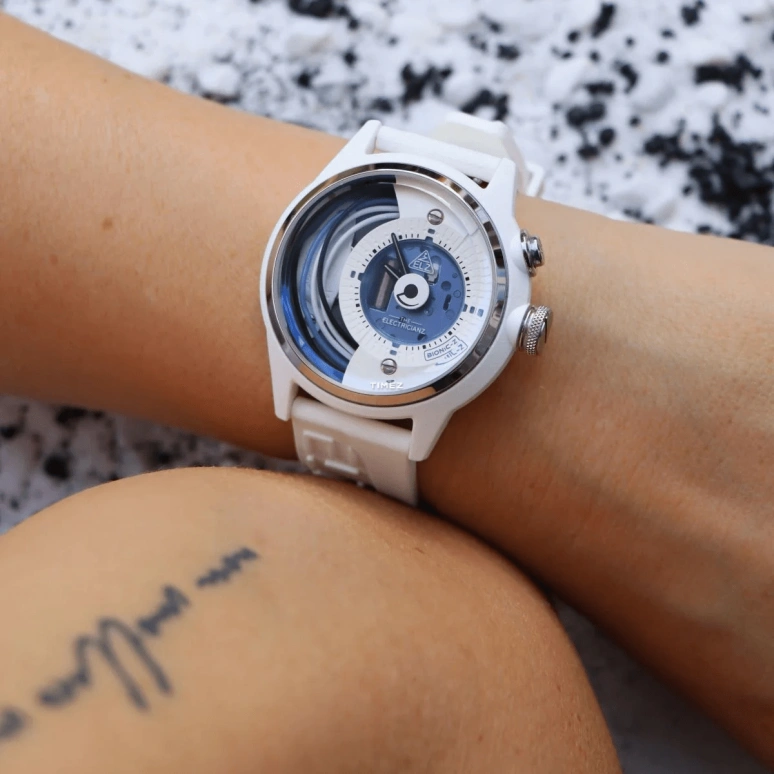 THE ELECTRICIANZ,Other 42mm,42mm,Stainless Steel,Ceramic,nylon,White,Blue,Quartz,Hardlex,Round,ZZ,ZZ-A1C/11-CRW