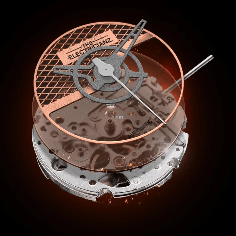 THE ELECTRICIANZ,Other 46mm,46mm,Stainless Steel,Fiber Glass,Orange,Automatic,42hours,Hardlex,ZZ,ZZ-D1C/02-CLC