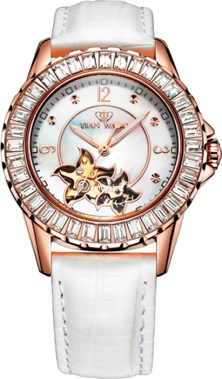 TianWang,Shine ,Stainless Steel,White,Automatic,Sapphire,Glass,Round,LS5788P,LS5788P-W