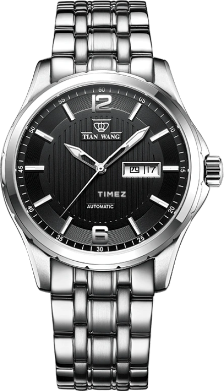 TianWang,MOUNTAINS 41mm,41mm,Stainless Steel,Black,Automatic,Date,Day,GS5732S,GS5732S/DD