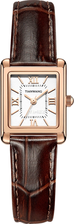 TianWang,Other 26mm,26mm,Stainless Steel,White,Quartz,Crystal Glass,Square,LS31315P,LS31315P.LC.W.A