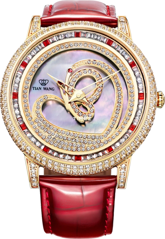 TianWang,Shine ,Stainless Steel,Silver White,Quartz,Crystal Glass,Round,LS3707G