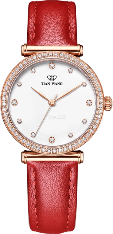 TianWang,Star 34.20mm,34.20mm,Stainless Steel,Rose Gold,White,Quartz,Sapphire,Crystal Glass,Round,LS31160P,LS31160P.LR.W