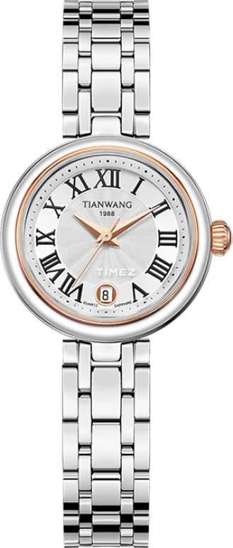 TianWang,Other ,Stainless Steel,Silver White,Quartz,Day,Sapphire,LG31281TP,LG31281TP.D.S.S