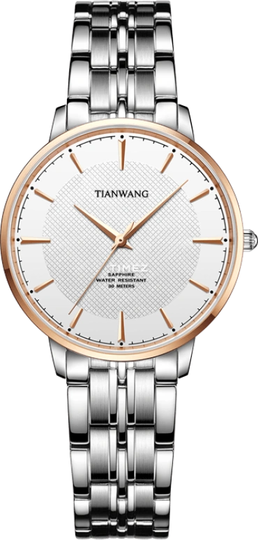 TianWang,Sea 29mm,29mm,Stainless Steel,Rose Gold,Silver White,Quartz,Sapphire,Glass,Round,LS31189TP,LS31189TP.S.S