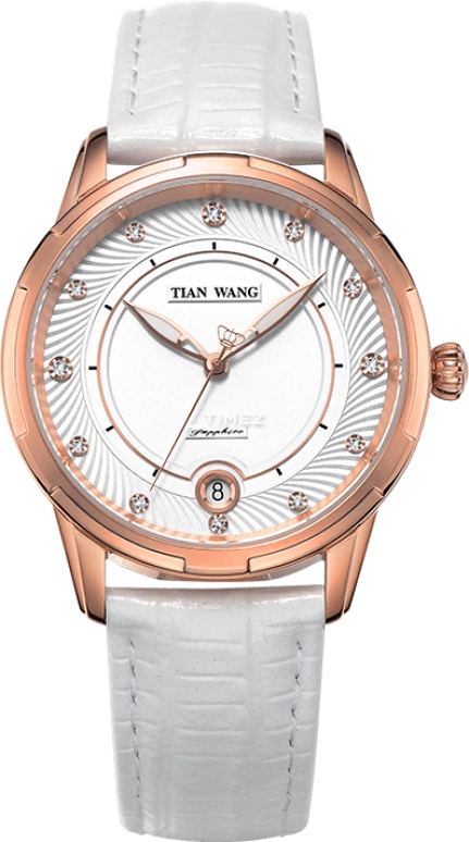 TianWang,Other ,Stainless Steel,White,Quartz,Day,Sapphire,Glass,LS3850P,LS3850P/D-W