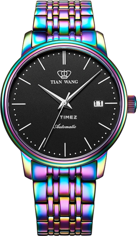 TianWang,Kunlun ,Stainless Steel,Black,Automatic,Day,Sapphire,Crystal Glass,GS5934TP,GS5934TP/D-B