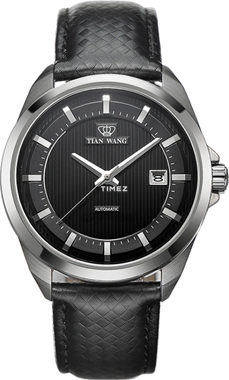 TianWang,Other ,Stainless Steel,Black,Automatic,Day,Sapphire,Glass,GS5789S,GS5789S/D-B