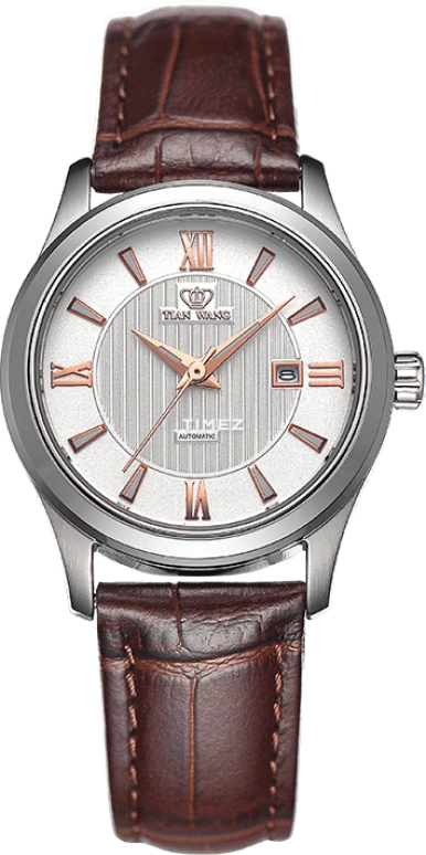 TianWang,Other ,Stainless Steel,White,Automatic,Day,Sapphire,Glass,LS5750S,LS5750S/D-A