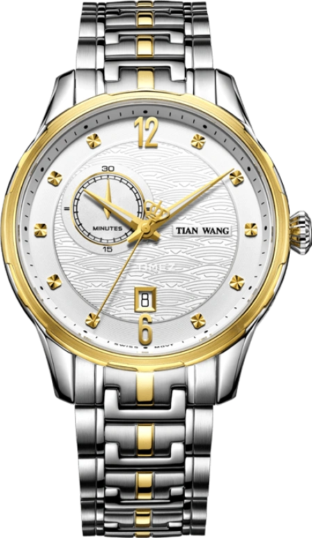 TianWang,Leader ,Stainless Steel,Silver White,Quartz,Chronograph,Day,GS3761T,GS3761T/DD