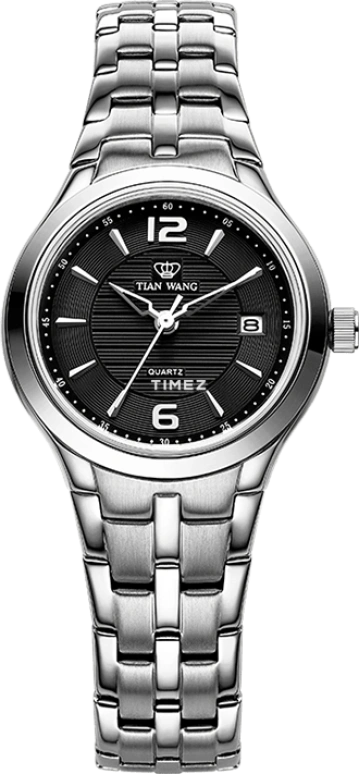 TianWang,Sea ,Stainless Steel,Black,Quartz,Day,Sapphire,Crystal Glass,LS3626S,LS3626S/D-1