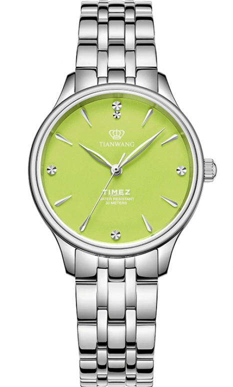 TianWang,Sea 30mm,30mm,Stainless Steel,Green,Quartz,Crystal Glass,Round,LS31314S,LS31314S.S.E.A