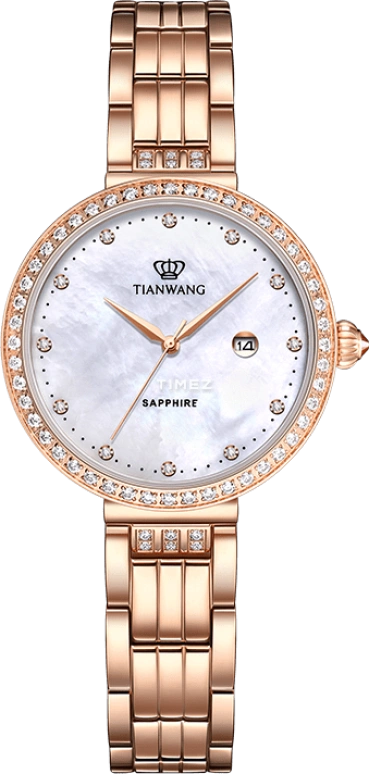 TianWang,Star 30mm,30mm,Stainless Steel,White,Quartz,Day,Sapphire,Crystal Glass,LS31194P,LS31194P.D.P.W