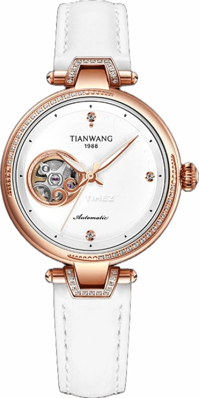 TianWang,Star 35mm,35mm,Stainless Steel,White,Automatic,Sapphire,Crystal Glass,Round,LS51146P,LS51146P.LW.W