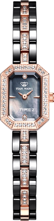 TianWang,MS ,Stainless Steel,Black,Quartz,Crystal Glass,Other,LS31095P,LS31095P.CPB.B