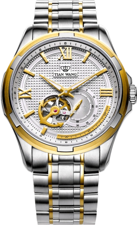 TianWang,Legend ,Stainless Steel,White,Automatic,Chronograph,Sapphire,Crystal Glass,GS5718T,GS5718T/D