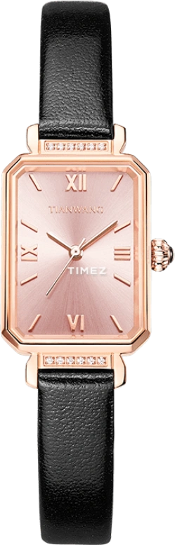 TianWang,Other ,Stainless Steel,Pink,Quartz,Glass,Square,LS31283P,LS31283P.LB.K