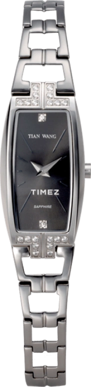 TianWang,Morbidezza ,Stainless Steel,Black,Quartz,Sapphire,Crystal Glass,Tonneau,LS3511S
