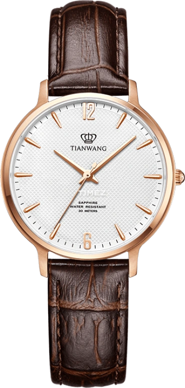 TianWang,Sea ,Stainless Steel,Rose Gold,White,Quartz,Chronograph,Sapphire,Glass,LS31185P,LS31185P.LC.S