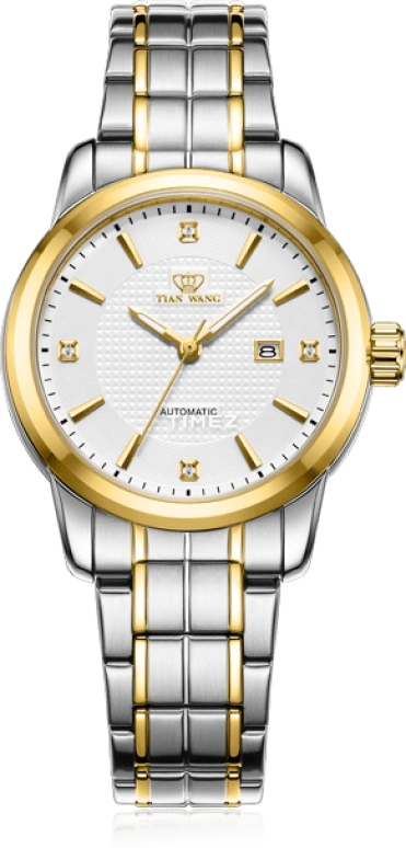 TianWang,Other ,Stainless Steel,White,Automatic,Day,Sapphire,Glass,LS5726T,LS5726T/D