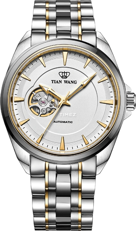 TianWang,Kunlun ,Stainless Steel,White,Automatic,Sapphire,Glass,Round,GS51006NT,GS51006NT.NT.S-1