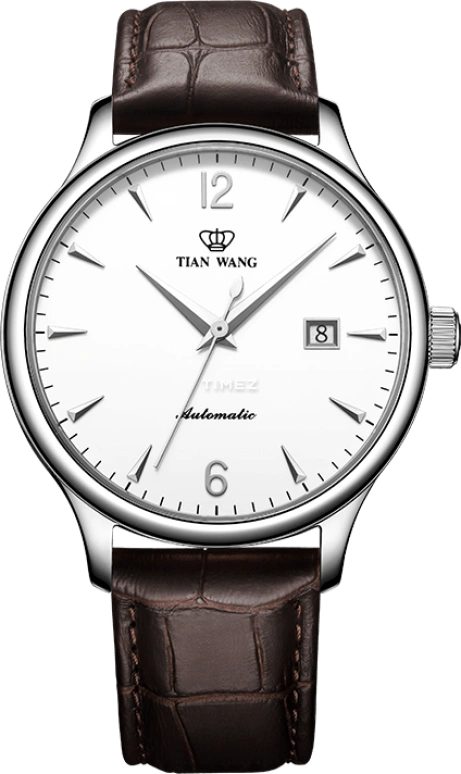 TianWang,Kunlun 41.50mm,41.50mm,Stainless Steel,White,Automatic,Day,Sapphire,Crystal Glass,GS5844S,GS5844S/D-A