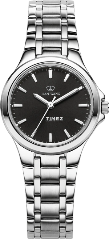 TianWang,Other ,Stainless Steel,Black,Automatic,Crystal Glass,Round,LS3625S