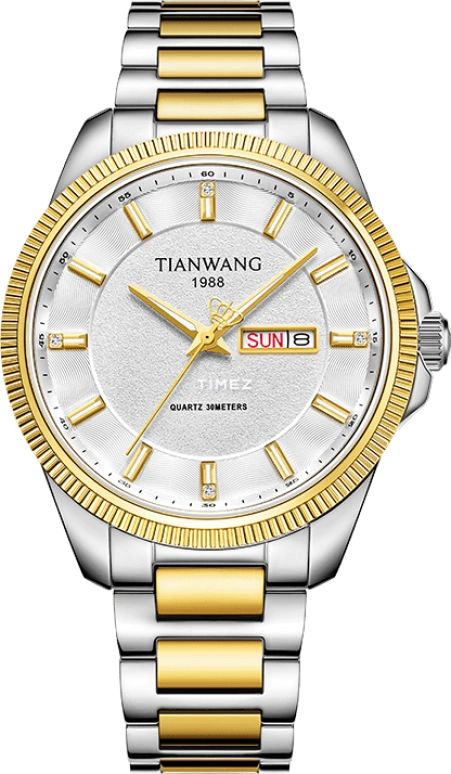 TianWang,Other ,Stainless Steel,White,Quartz,Date,Day,GS31530T,GS31530T.DD.T.W