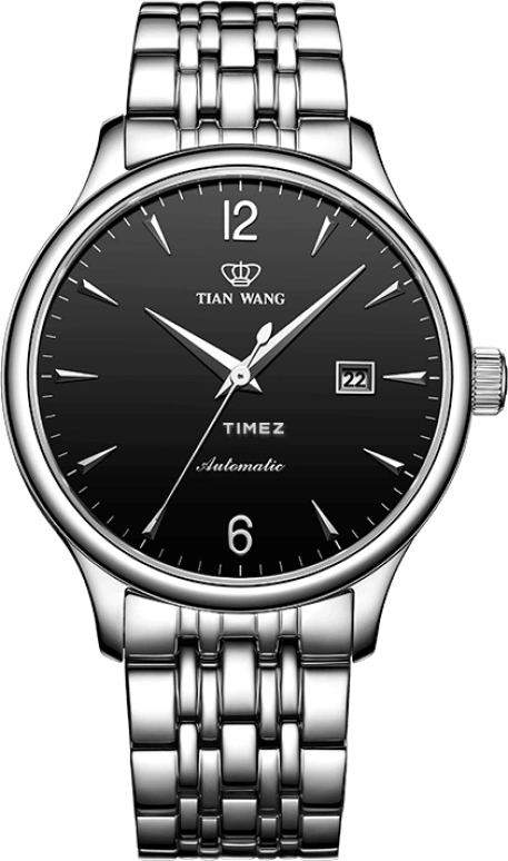TianWang,Kunlun ,Stainless Steel,Black,Automatic,Day,Sapphire,Glass,GS5845S,GS5845S/D-B