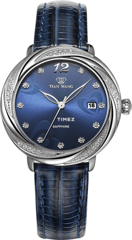TianWang,Other ,Stainless Steel,Blue,Quartz,Day,Sapphire,Glass,LS3832S,LS3832S/D-B