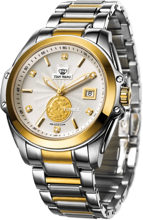 TianWang,Pioneer＆Fashionable ,Stainless Steel,White,Automatic,Day,Sapphire,Crystal Glass,GS5658T,GS5658T/D