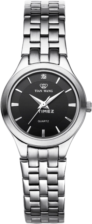 TianWang,Other ,Stainless Steel,Black,Quartz,Crystal Glass,Round,LS3522S,LS3522S-A/HEI