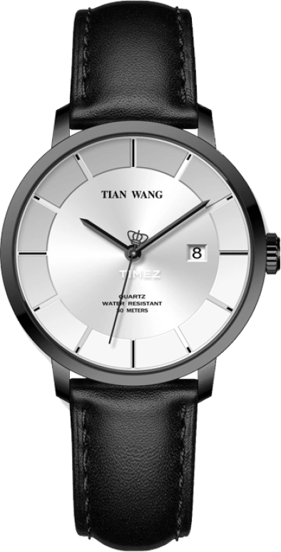 TianWang,Grace ,Stainless Steel,Silver White,Quartz,Day,Sapphire,Crystal Glass,LS31061B,LS31061B.D.LB.W