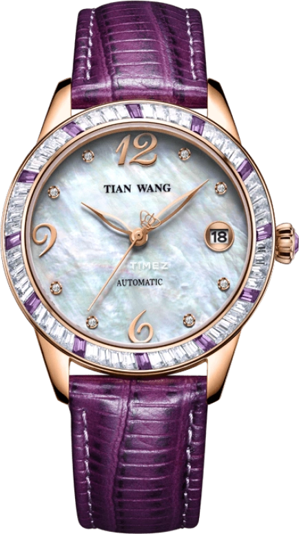 TianWang,Shine ,Stainless Steel,Silver White,Automatic,Day,Sapphire,Glass,LS5867P,LS5867P/D-P-A