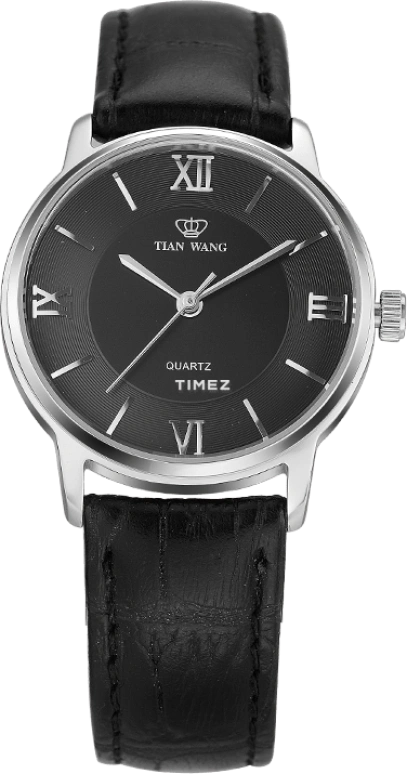 TianWang,Other ,Stainless Steel,Black,Quartz,Crystal Glass,Round,LS3702S,LS3702S-A