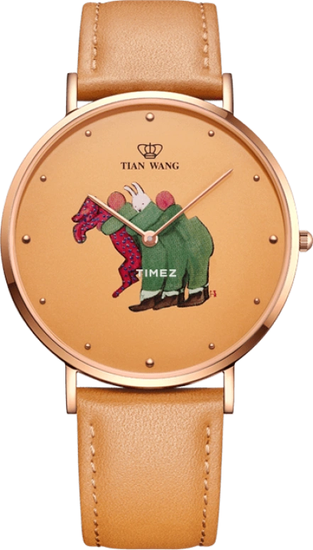 TianWang,Collaboration ,Stainless Steel,Pink,Quartz,Sapphire,Crystal Glass,Round,LS31090P,LS31090P.LB.G