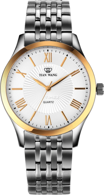 TianWang,Other ,Stainless Steel,White,Quartz,Crystal Glass,Round,GS3679T
