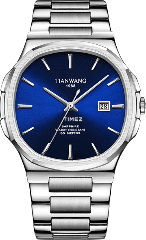 TianWang,Sea ,Stainless Steel,Blue,Quartz,Day,Sapphire,Glass,GS31204S,GS31204S.D.S.U
