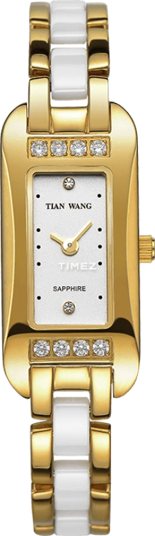 TianWang,Other ,Stainless Steel,White,Quartz,Sapphire,Glass,Rectangular,LS3827GW,LS3827GW-1