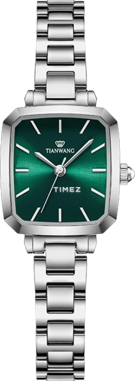 TianWang,Crush to Love 24mm,24mm,Stainless Steel,Green,Quartz,Crystal Glass,Other,LS31334S,LS31334S.S.E