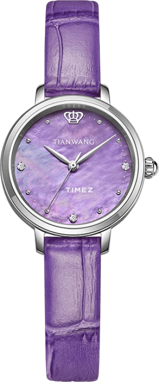 TianWang Star LS31275S.S1.W PURPLE DIAL BAND