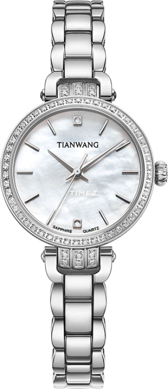 TianWang,Star ,Stainless Steel,Silver White,Quartz,Sapphire,Glass,Round,LS31241S,LS31241S.S.W