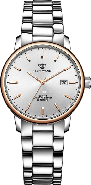 TianWang,Sea ,Stainless Steel,Rose Gold,Silver White,Quartz,Day,Glass,LS3997TP,LS3997TP.D.S.S