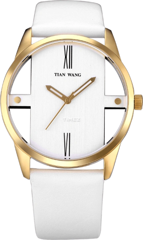 TianWang,Other ,Stainless Steel,White,Quartz,Crystal Glass,Round,LS3697G