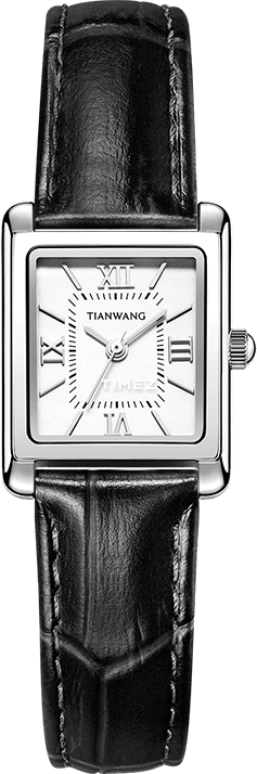 TianWang,Other 26mm,26mm,Stainless Steel,White,Quartz,Crystal Glass,Square,LS31315S,LS31315S.LB.W.A