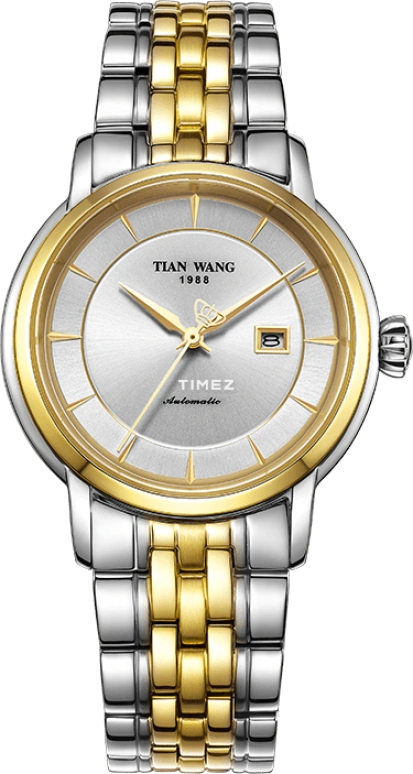 TianWang,Permanent ,Stainless Steel,White,Automatic,Day,Sapphire,Crystal Glass,LS5938T,LS5938T.D.T.W