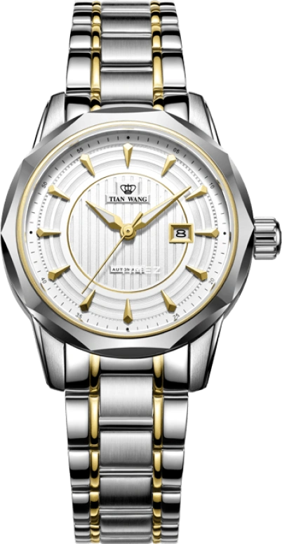 TianWang,Cardiac ,Stainless Steel,White,Automatic,Day,Sapphire,Glass,LS5824T,LS5824T/D