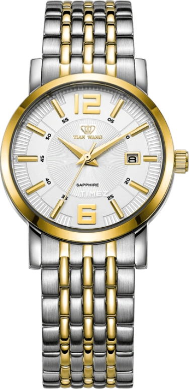 TianWang,Other ,Stainless Steel,White,Quartz,Day,Sapphire,Glass,LS3690T,LS3690T/D