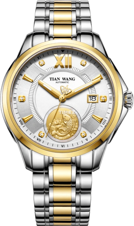TianWang,Legend 43.80mm,43.80mm,Stainless Steel,Silver,Automatic,Day,Sapphire,Crystal Glass,GS5878T,GS5878T/D
