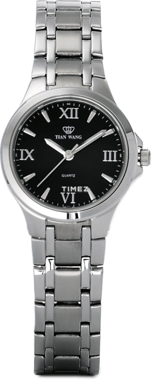 TianWang,Other ,Stainless Steel,Black,Quartz,Crystal Glass,Round,LS3625S,LS3625S-A